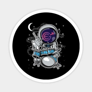 Astronaut Drummer Evergrow EGC Coin To The Moon Crypto Token Cryptocurrency Blockchain Wallet Birthday Gift For Men Women Kids Magnet